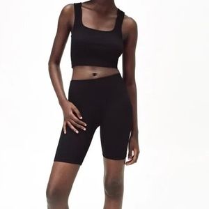 NWT ZARA Ribbed Biker Shorts